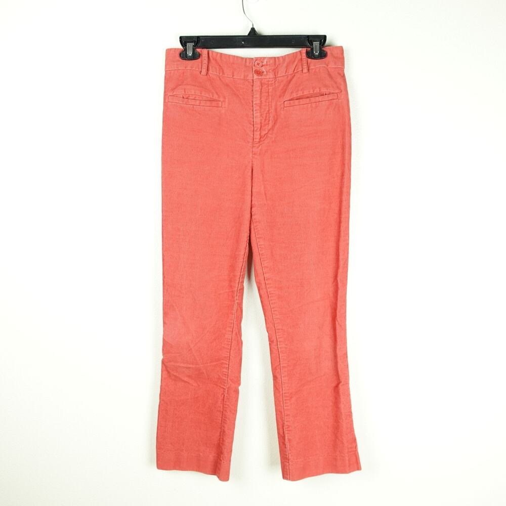 Anthropologie Corduroy Pants SZ 6 Slim Straight Elevated Indie Preppy Academia